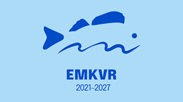 Euroopan meri-, kalatalous- ja vesi­viljely­rahasto EMKVR:n logo